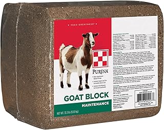 Goat Mineral Supplement Block for All Types and Lifestages | 33 Pound (33 lb.) Block