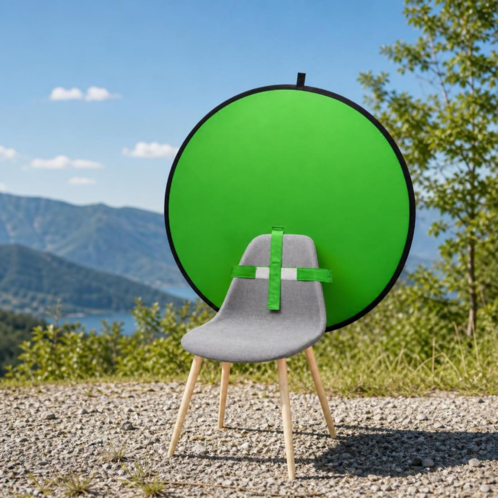 predolo Pannello Crominanza Key Verde Sfondo Green Screen Professionale Sfondo Crominanza per il, Creatore di Video, Live Trasmissione in Diretta, Verde, 140CM
