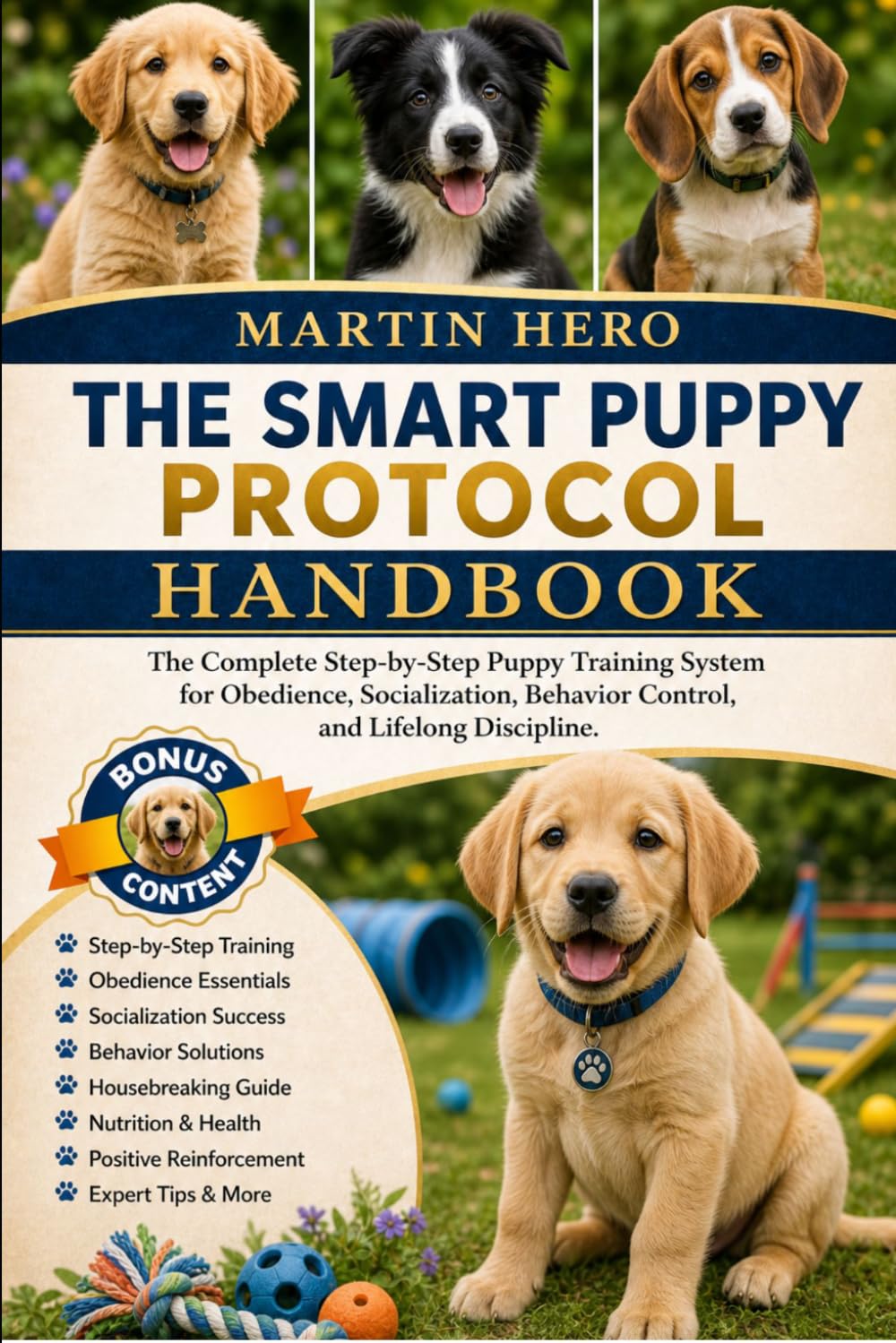 THE SMART PUPPY PROTOCOL: The Complete Step-by-Step Puppy Training System for Obedience, Socialization, Behavior Control, and Lifelong Discipline.