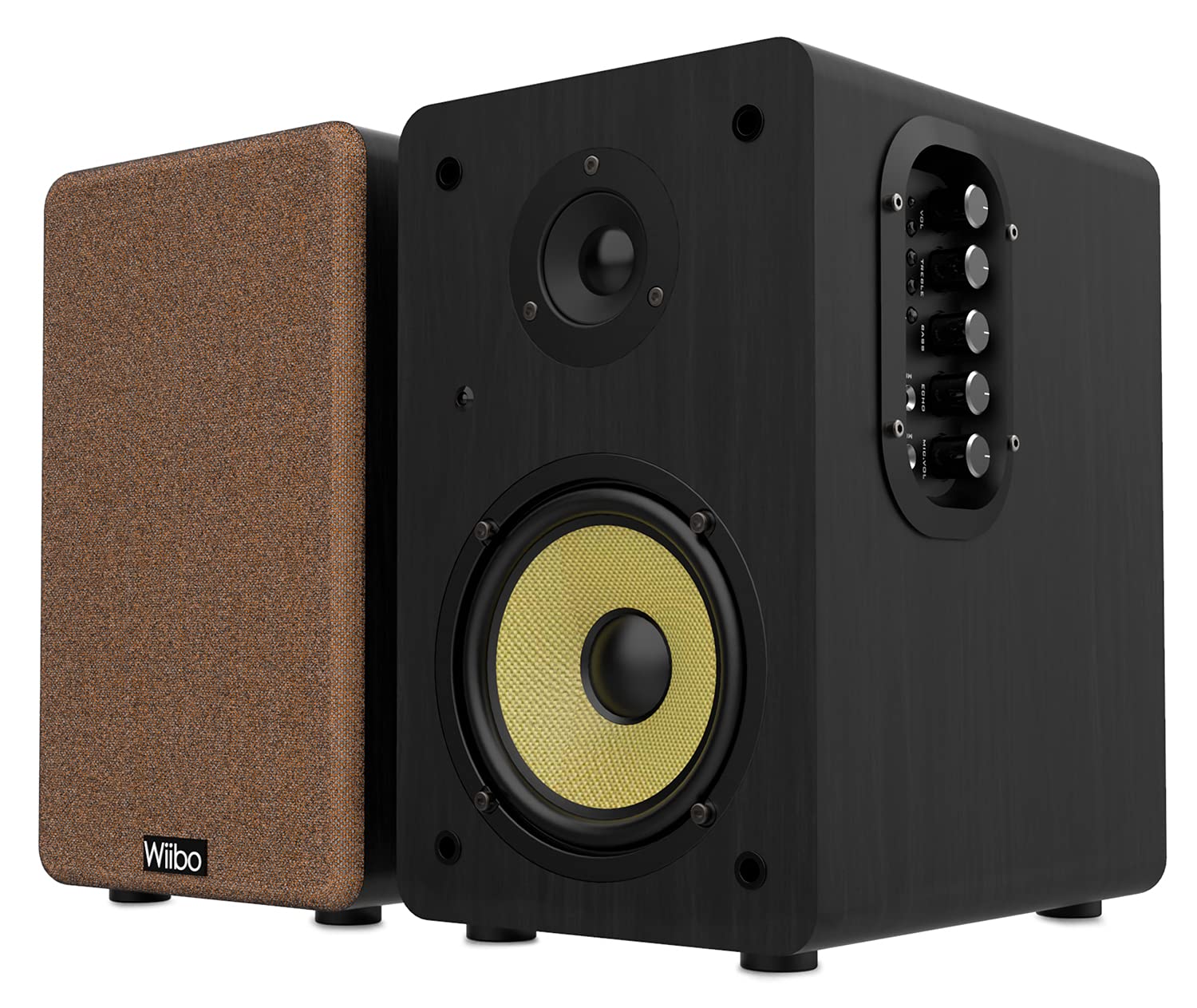 Wiibo Neo 100 V2 Black Altavoces Vintage Estanteria Bluetooth HiFi Activos 100w Pareja