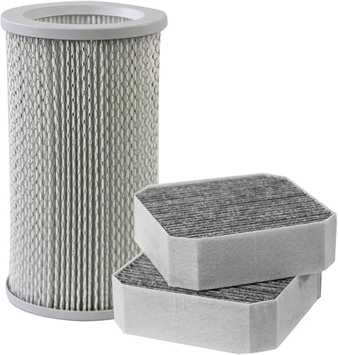 Miniatura 2 de Filter-Monster - Filtro HEPA de repuesto con 2 prefiltros de carbono de coco, juego de 3 - Compatible con Molekule PECO filtro y prefiltro para