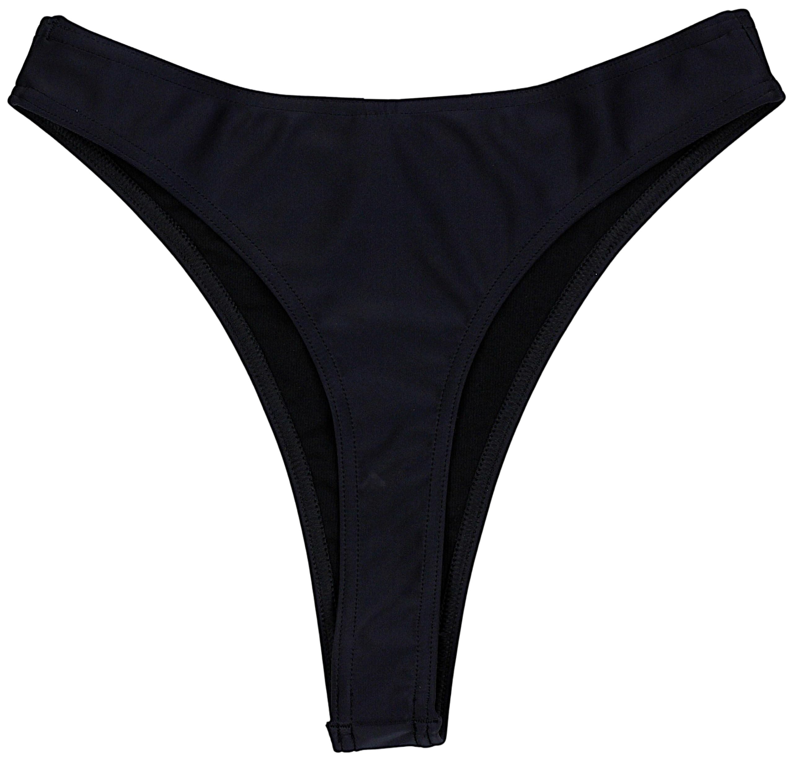 Aquarti Damskie spodnie bikini Thong Bottom Tanga wysoka talia
