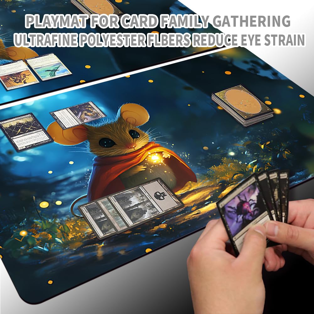 MTG PlayMat 60 X 35 Cm – Tapis De Jeu TCG Antidérapant – Art Original, Bords Cousus, Sac Inclus – Magic Commander