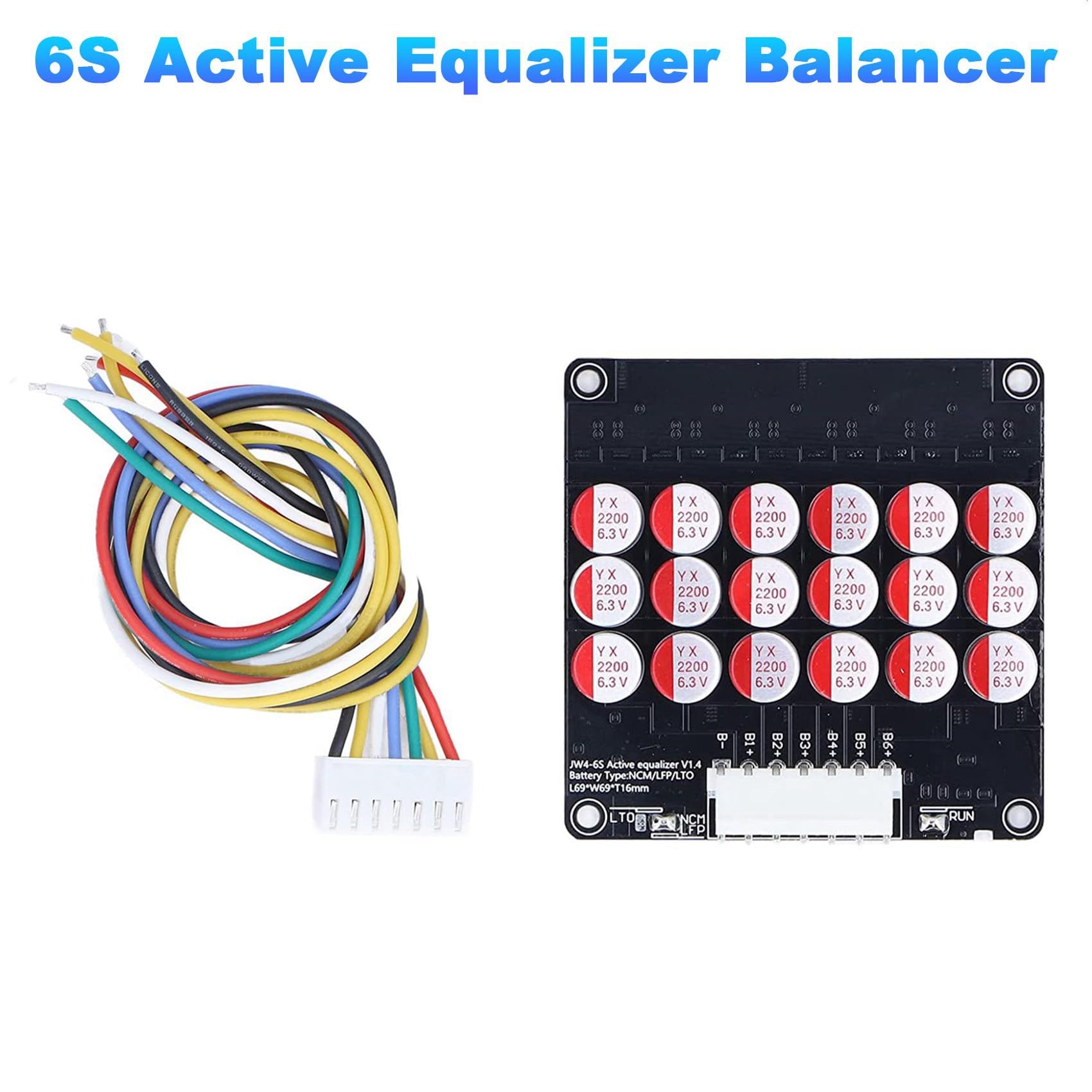 4X 6S Equalizzatore Balancer Lifepo4/Lipo/LTO Batteria Condensatore di Equalizzazione Energetica Scheda