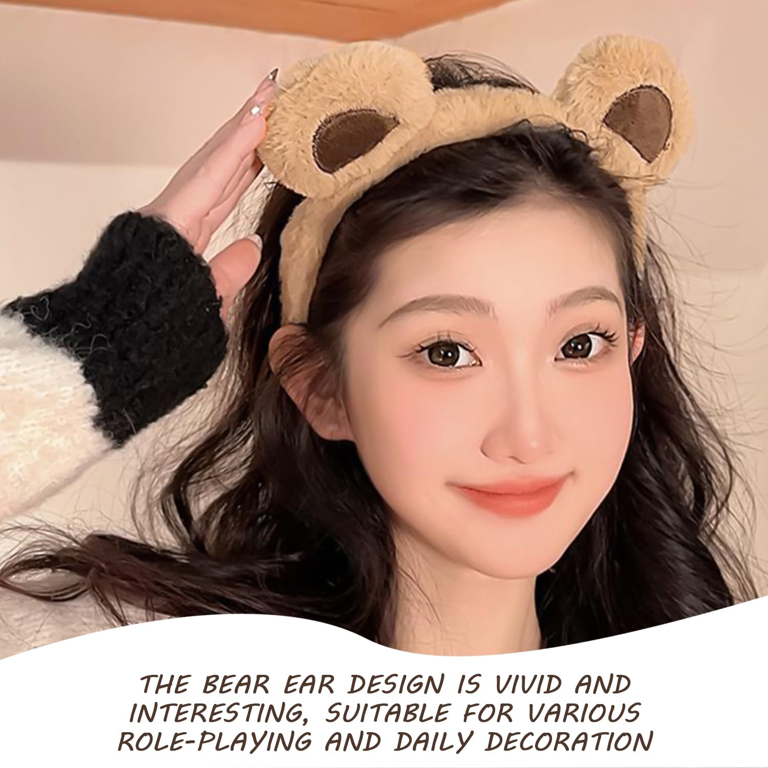 Fasce Per Orecchie Da Orso, Accessori Per Costumi Di Gioco Di Ruolo, Fasce Per Capelli In Peluche