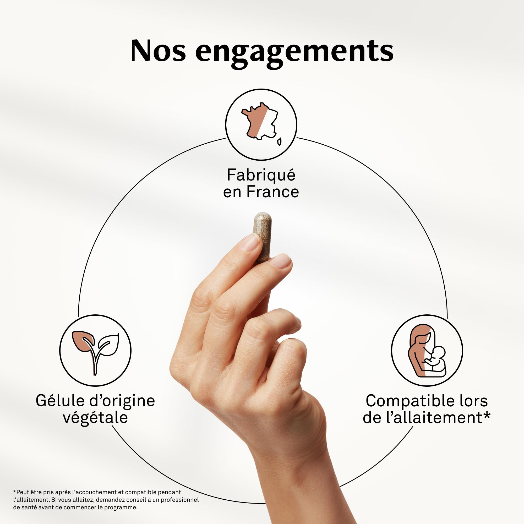 Luxéol - Complexe Post-Grossesse 3 mois – Complément alimentaire - Compatible lors de l'Allaitement* - Gélule d'origine végétale - Fabriqué en France