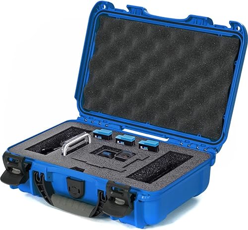 Nanuk 909 - Funda rígida impermeable con inserto de espuma para GoPro Hero 9 y 10, color azul (909-GOPH98)