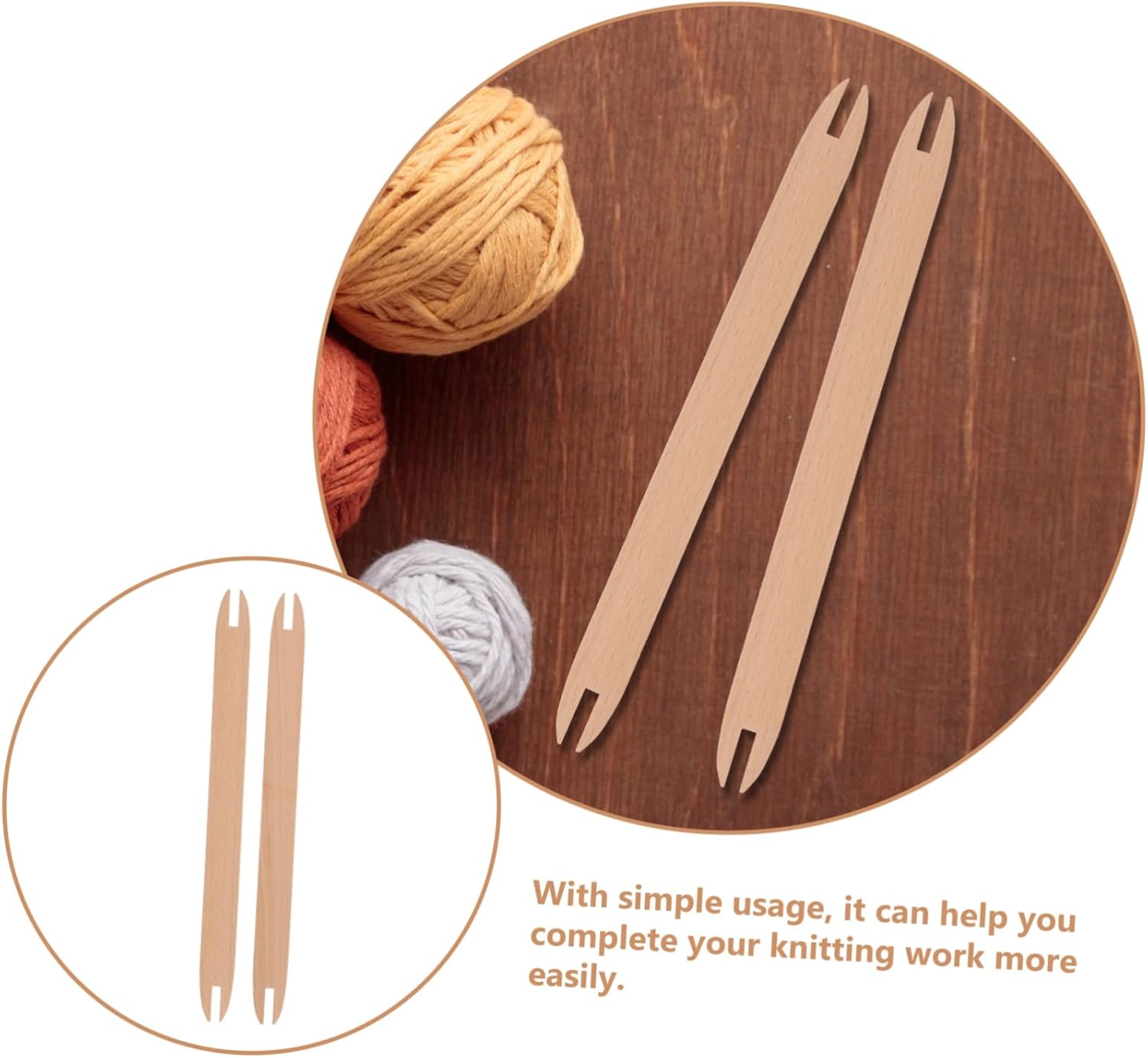 ARTIBETTER 10pcs Wooden Weaving Shuttles for Tapestry Crafts Versatile Knitting Accessories for Home Weaving Projects for Beginners and Experts