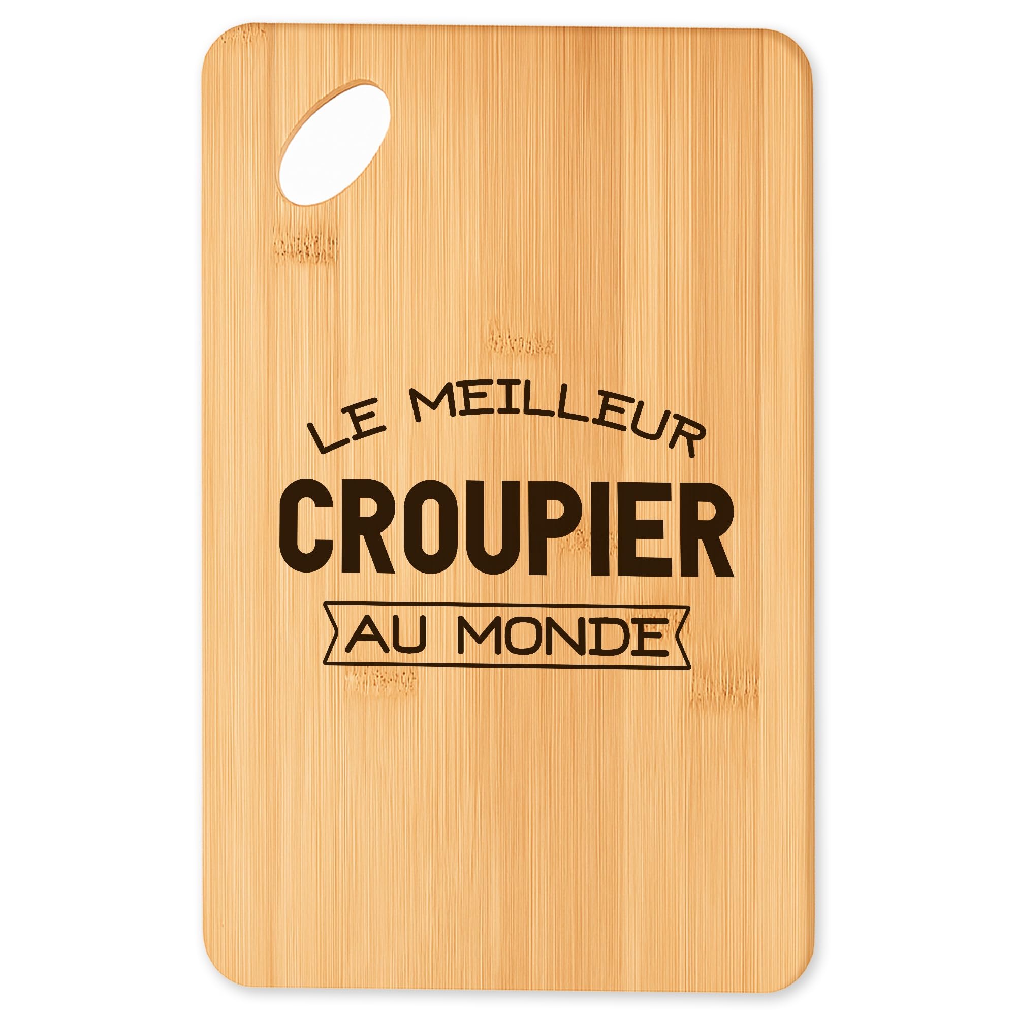 Planche à découper Le meilleur Croupier cadeau original de cuisine
