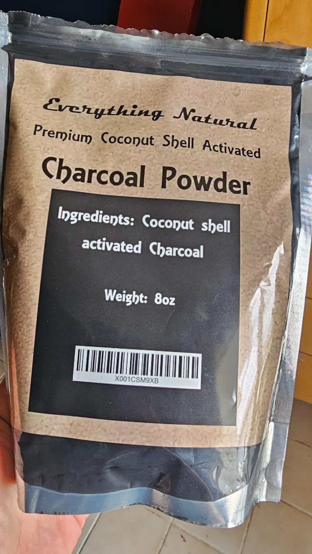 Coconut Activated Charcoal Powder, Large 8 Oz. Ultra Fine . Food Grade ...