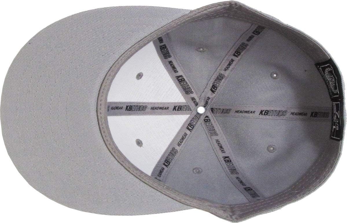 KBETHOS® Original 6 Panel Flat Brim True-Fit Fitted Cap image 4