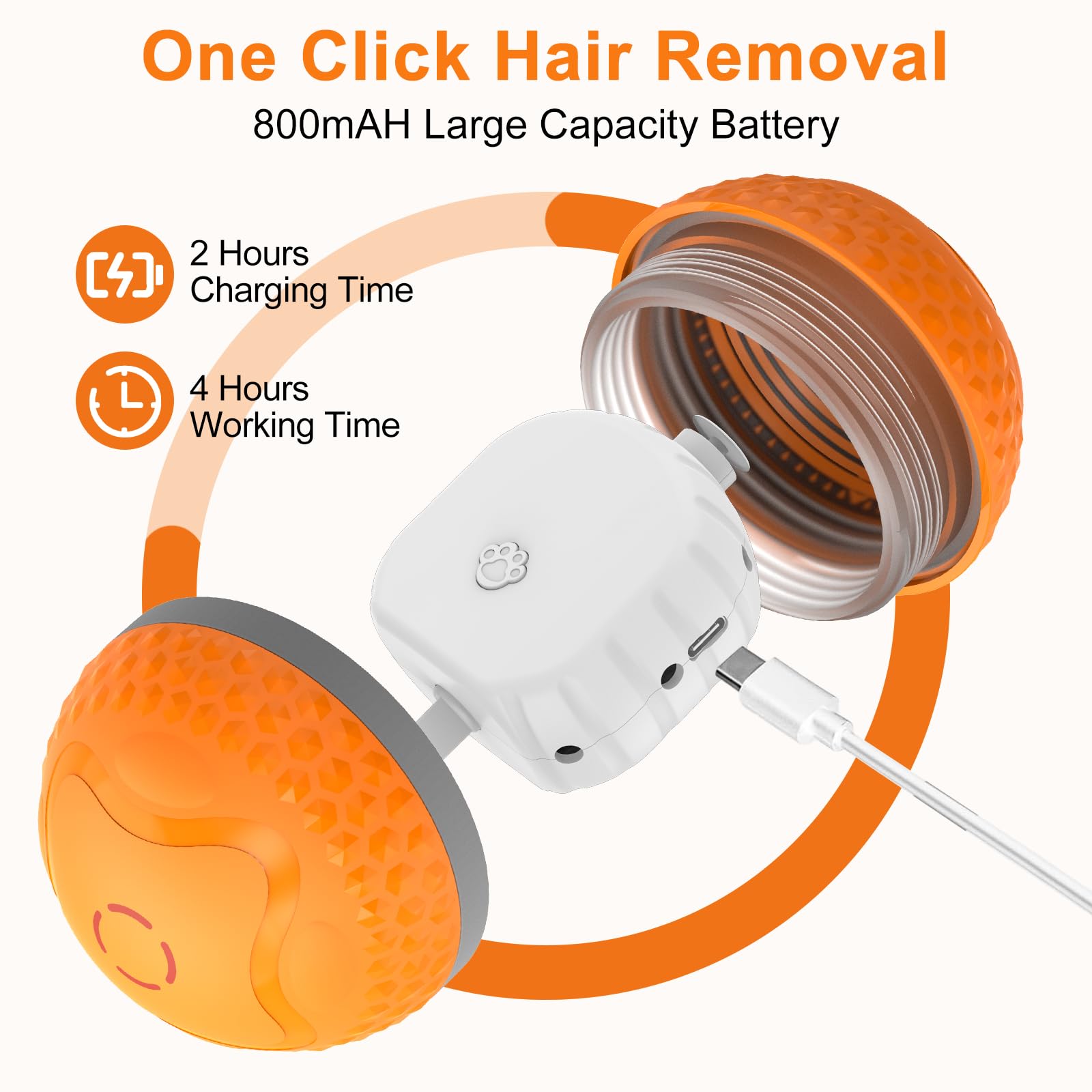 Palla Interattiva Per Cani Supore - Elettrica Con Luce LED, Ricaricabile USB, Ø85mm - Foto 6