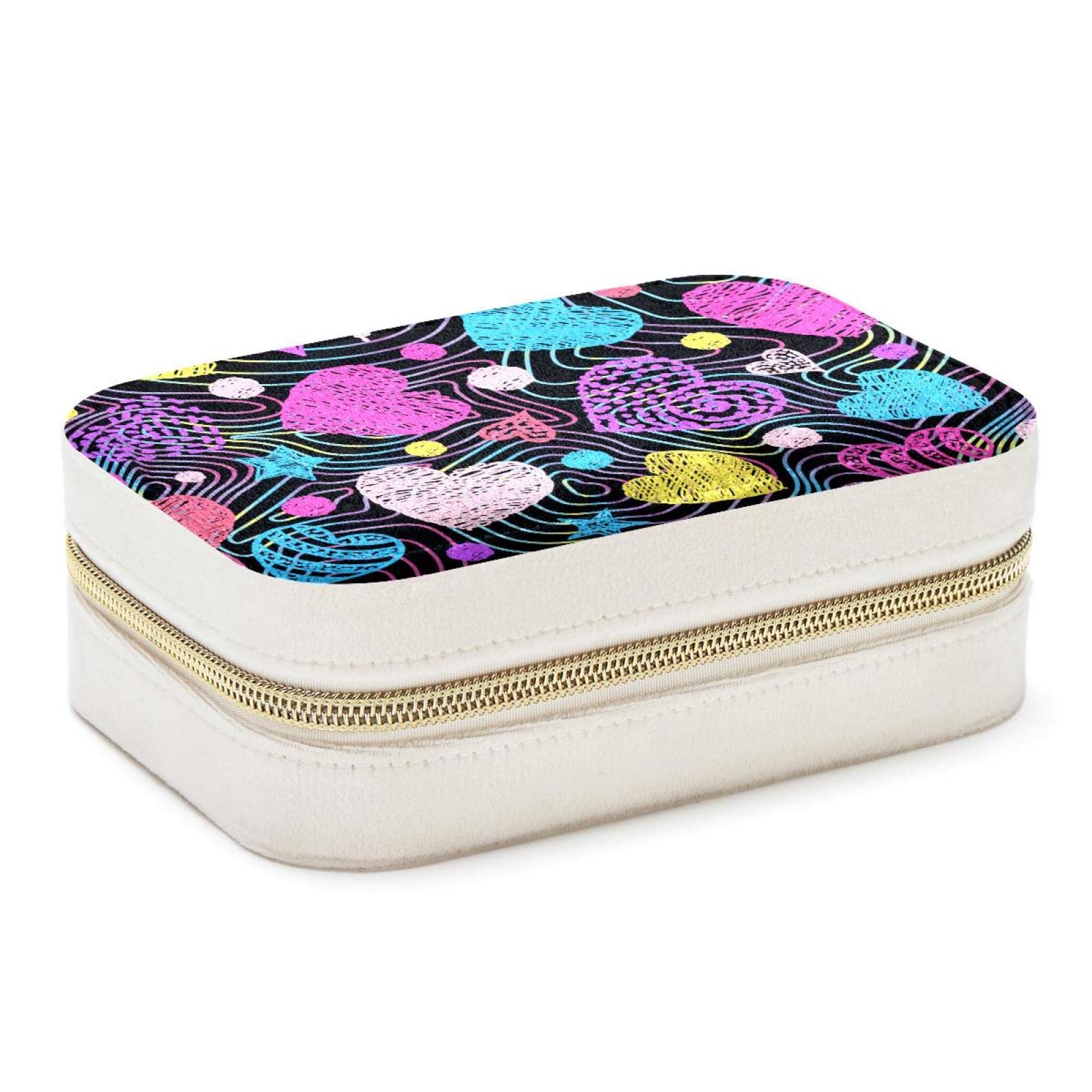 Boîte à bijoux portable pour éviter les nœuds de colliers en voyage