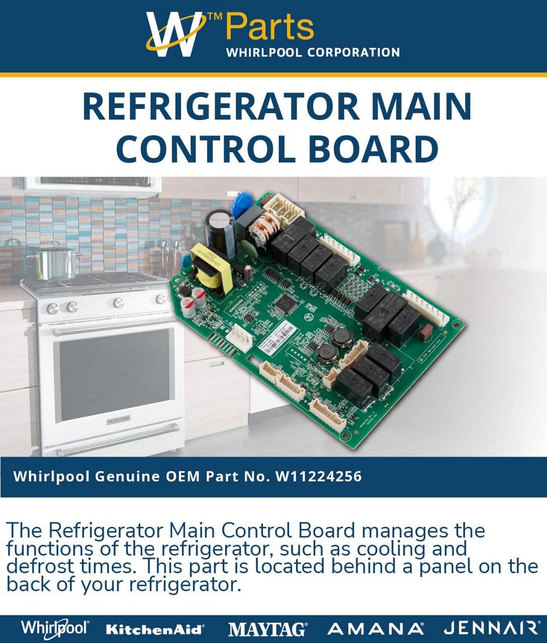 Module Commande Glaçons HR106 Pour Réfrigérateur Whirlpool - 482000008812 Neuf