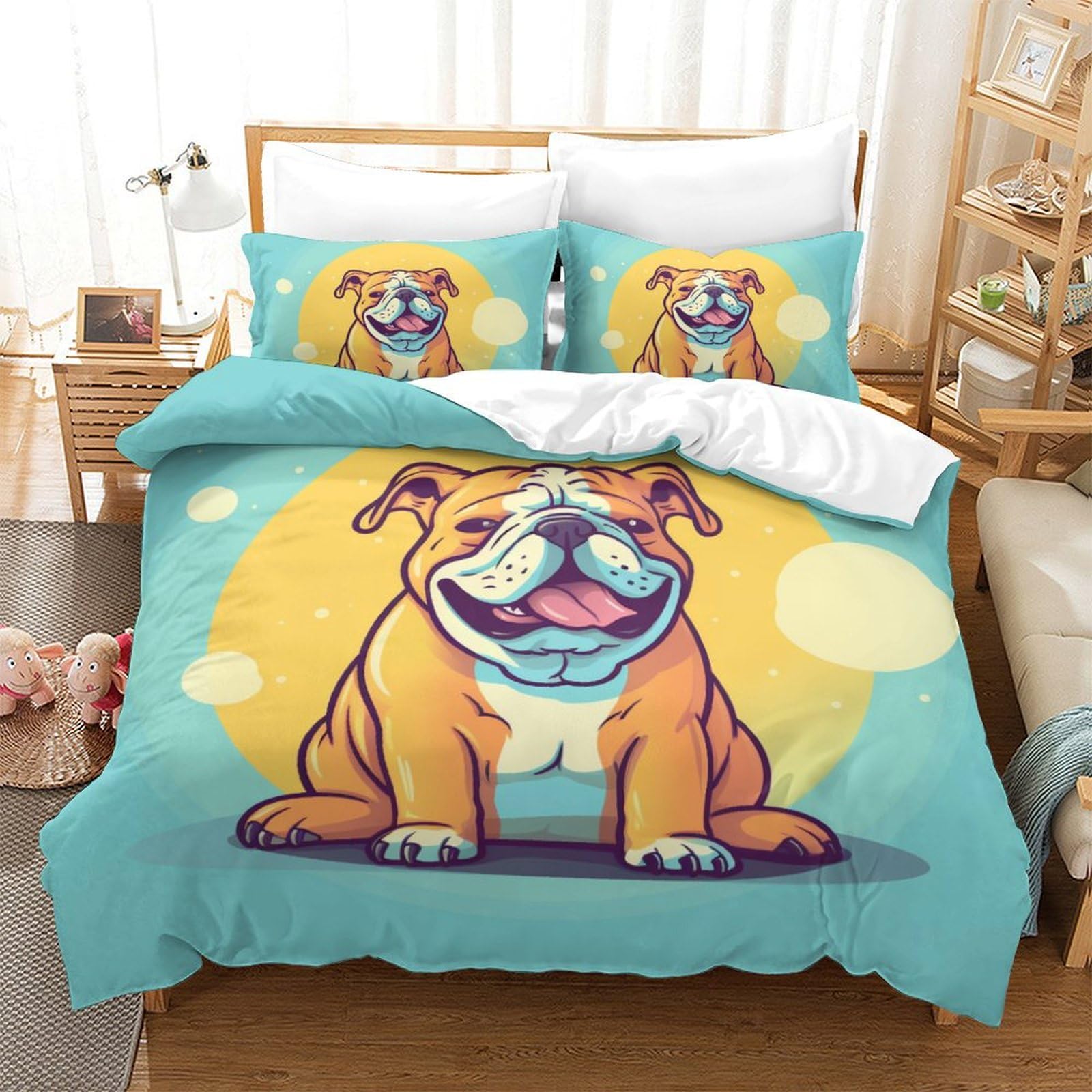 Housse de couette avec motif 3D moderne pour chambre King Size épurée