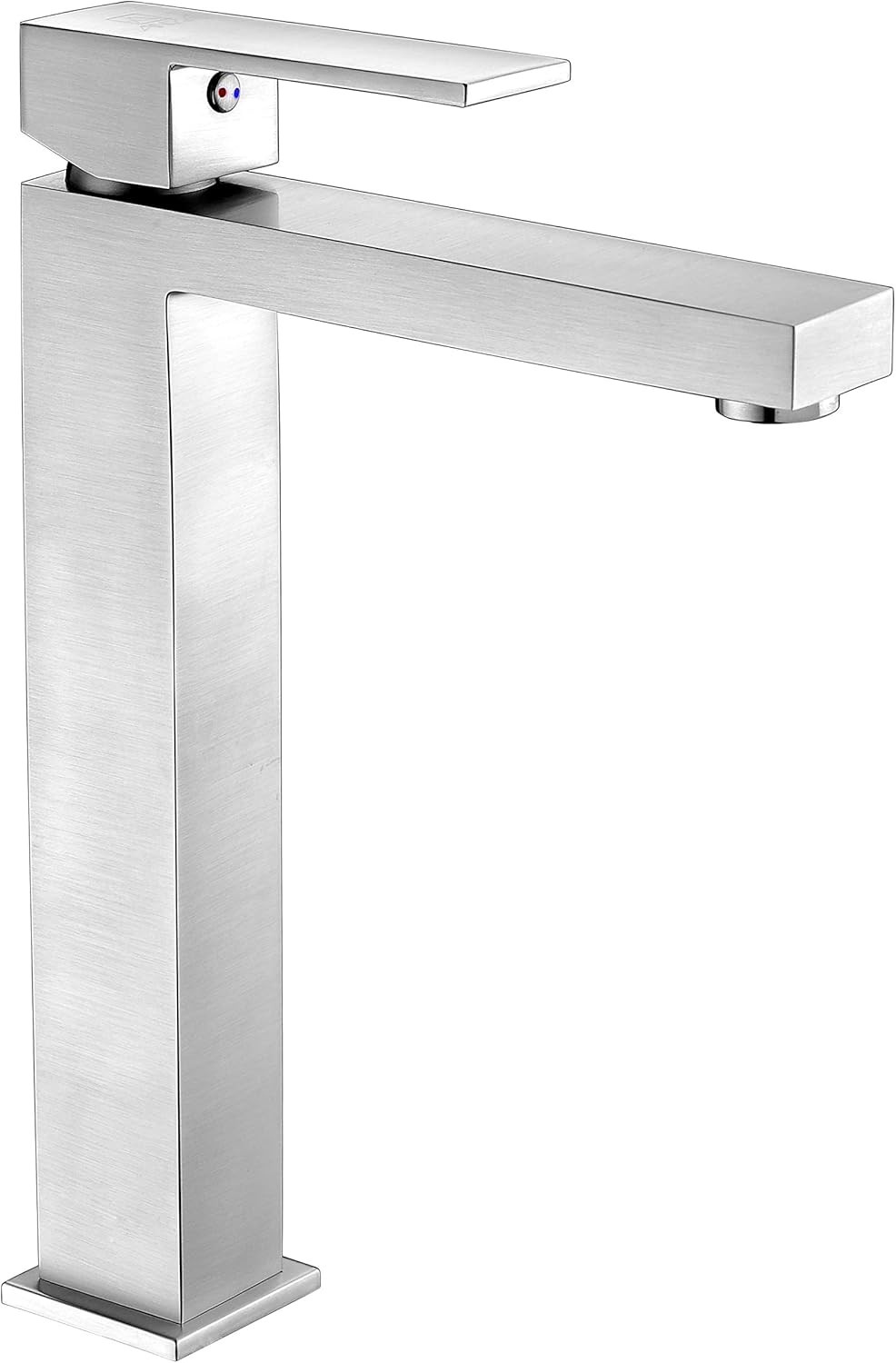 ANZZI Soave Series Tempered Deco-Glass Round Vessel Sink in Sapphire Wisp with Enti Faucet in Brushed Nickel | Drain Included | Scratch and Stain Resistant