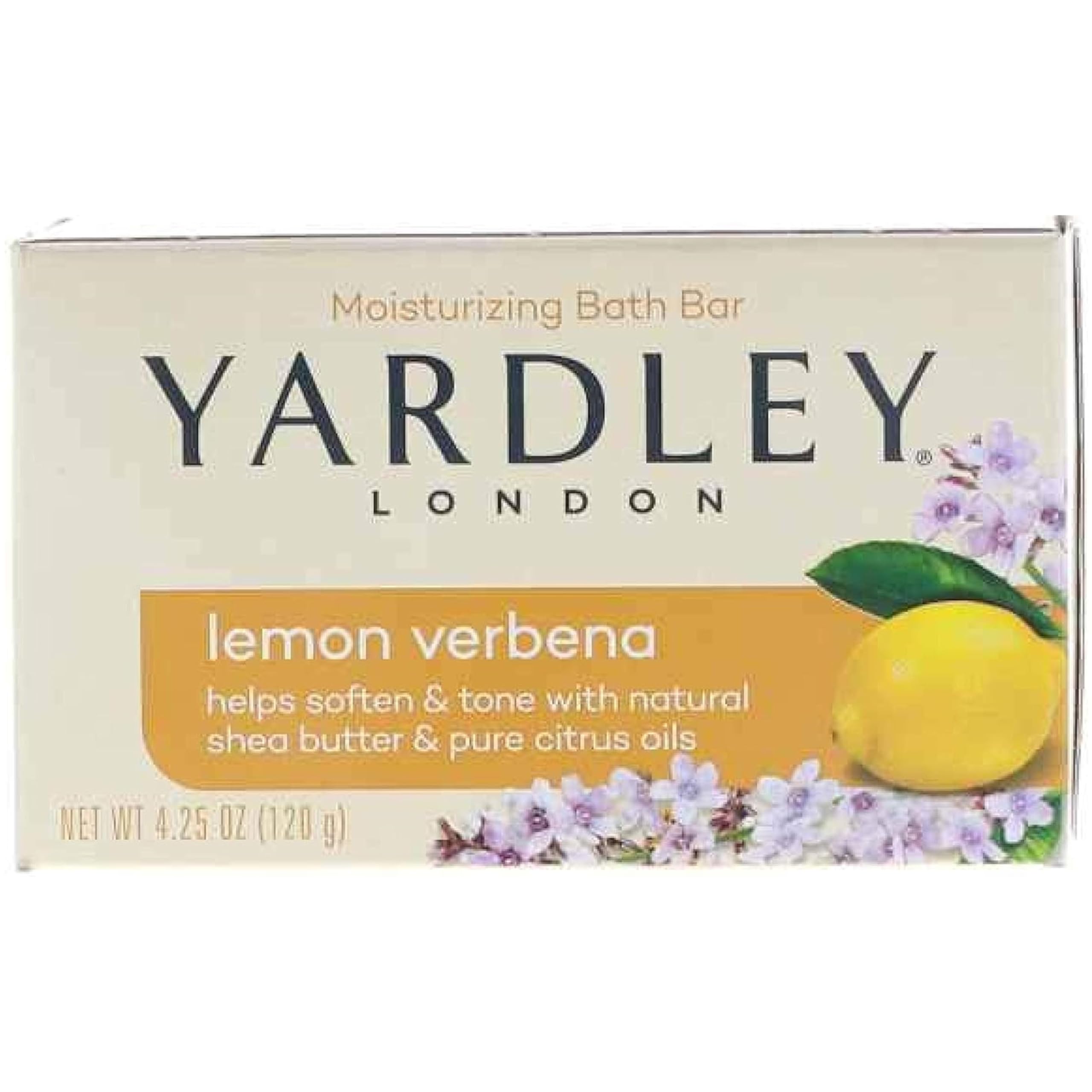 London Lemon Verbena with Shea Butter & Pure Citrus Oil Moisturizing Bar 4.25 ozr (Pack of 10)