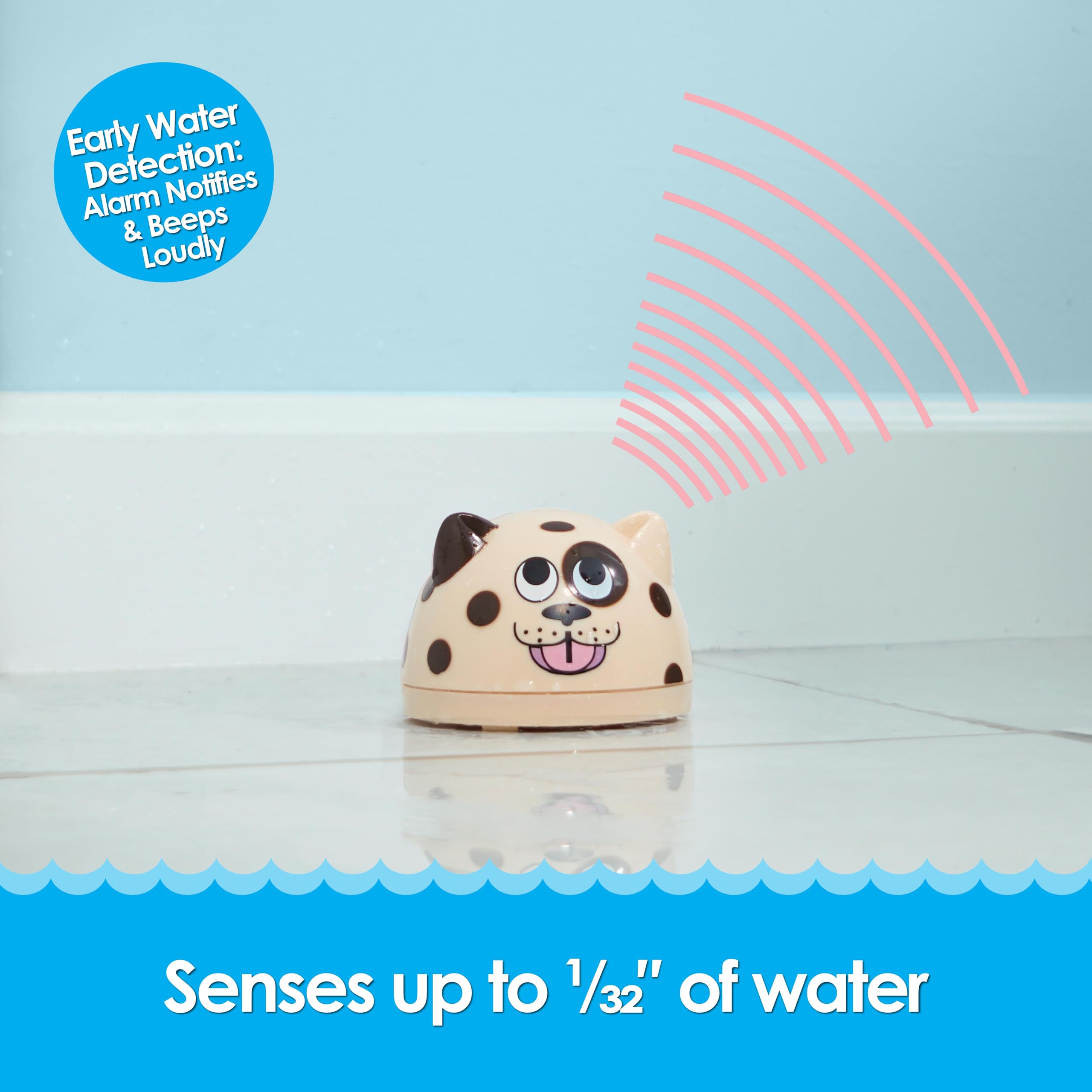 SCS Direct Detector de fugas de agua de alarma electrónico cachorro fugas detecta tan poco como 1/32"de agua sistema de alarmas de agua 3