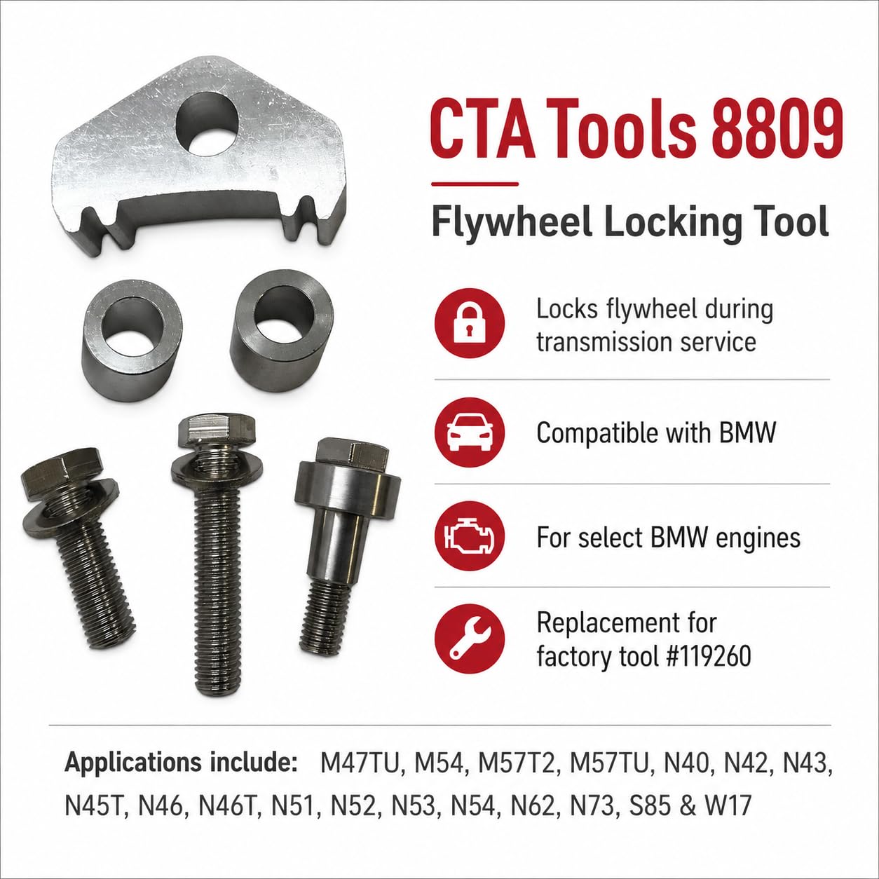 Amazon.com: CTA Tools 8809 Flywheel Locking Tool, Compatible with