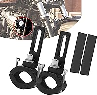 Vista 6 de Soportes de montaje para proyector de motocicleta, abrazadera de tubo de motocicleta, abrazadera de montaje de señal de giro, soporte de luz