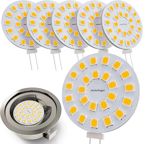 Miniatura 8 de Bombilla LED G4 de disco blanco brillante 5000K 2W - Bombilla halógena JC de 20 W, bombilla de repuesto G4 Bi Pin  Bombillas de disco de 12 voltios