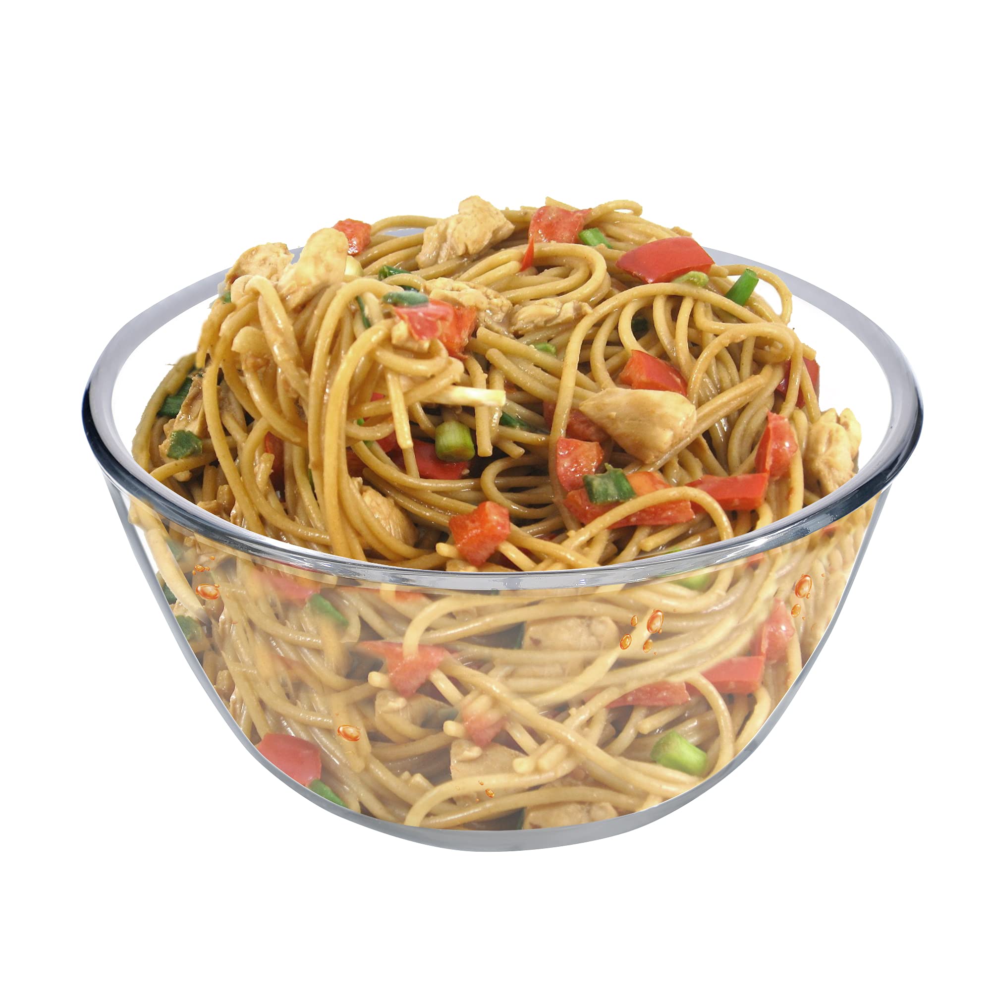 SIMPARTE Borosilicate Mixing/Serving Round Glass Bowl for Kitchen & Dining, Serving, Microwave Safe Bowl, Dishwasher Safe, Set of 1 (2100ml), Transparent (B09D3QCL5T) Amazon Price History, Amazon Price Tracker