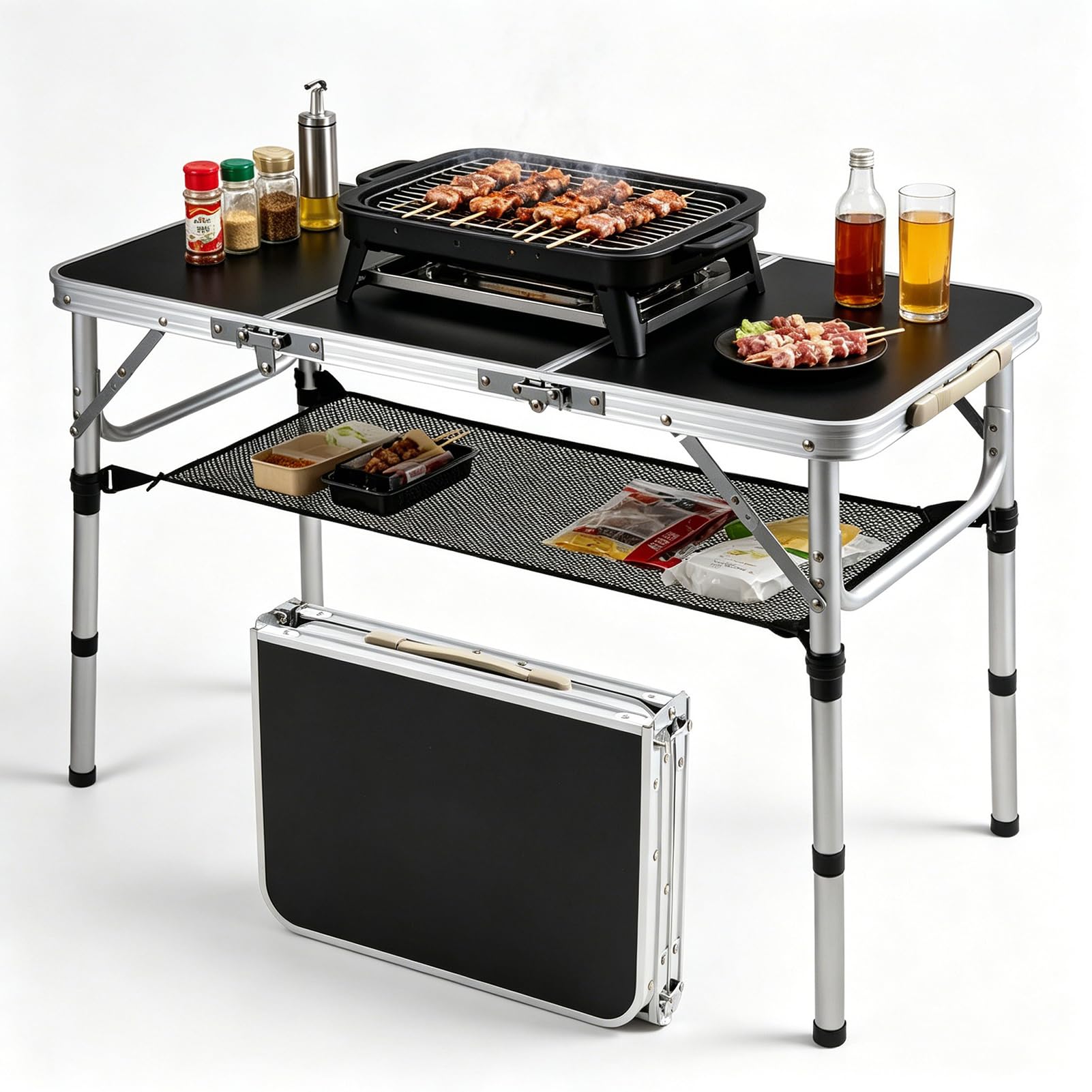Table de barbecue portable Warmiehomy pour vos pique-niques et week-ends nature