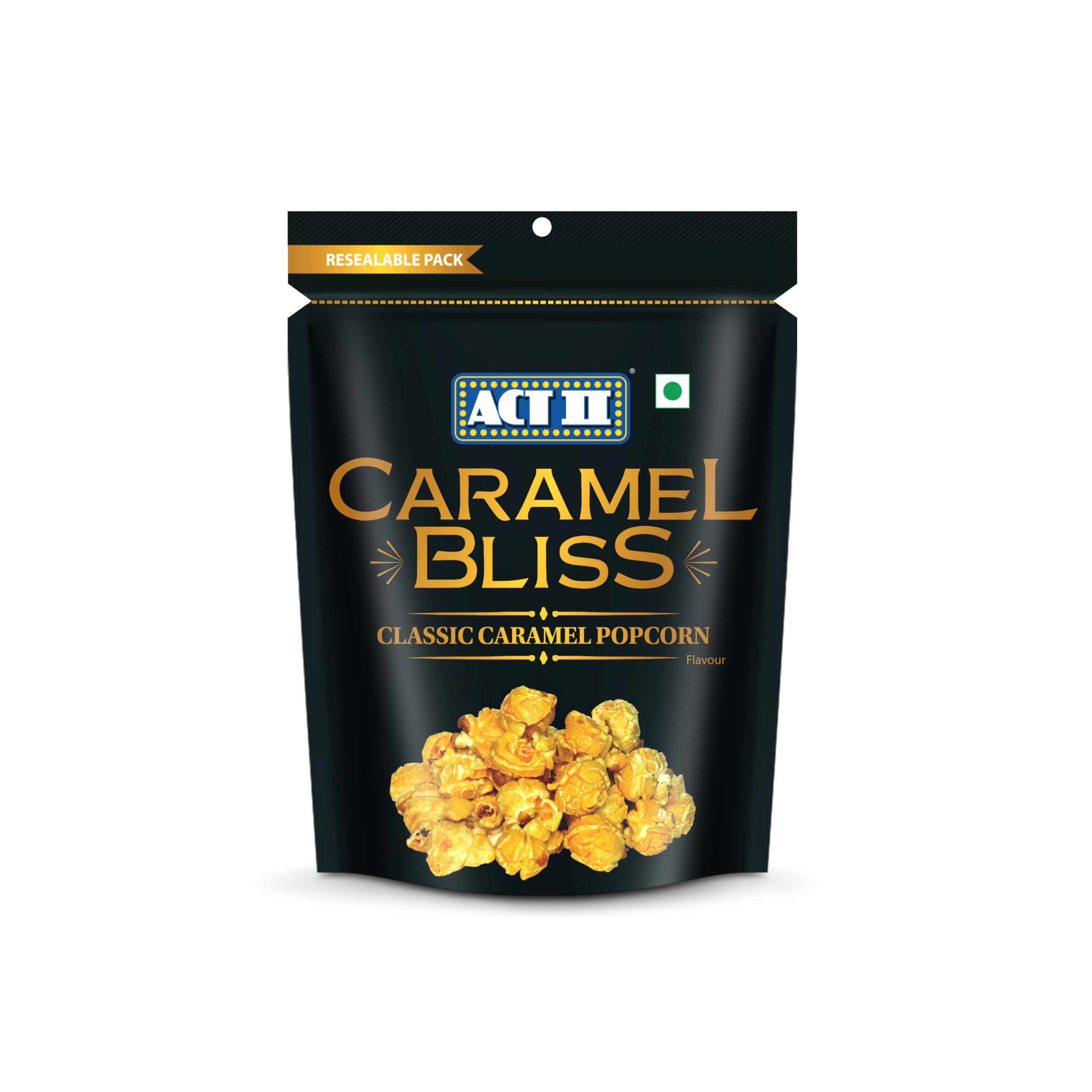 ACT II Popcorn Caramel Bliss, Ready to Eat Caramel Popcorn, 74g