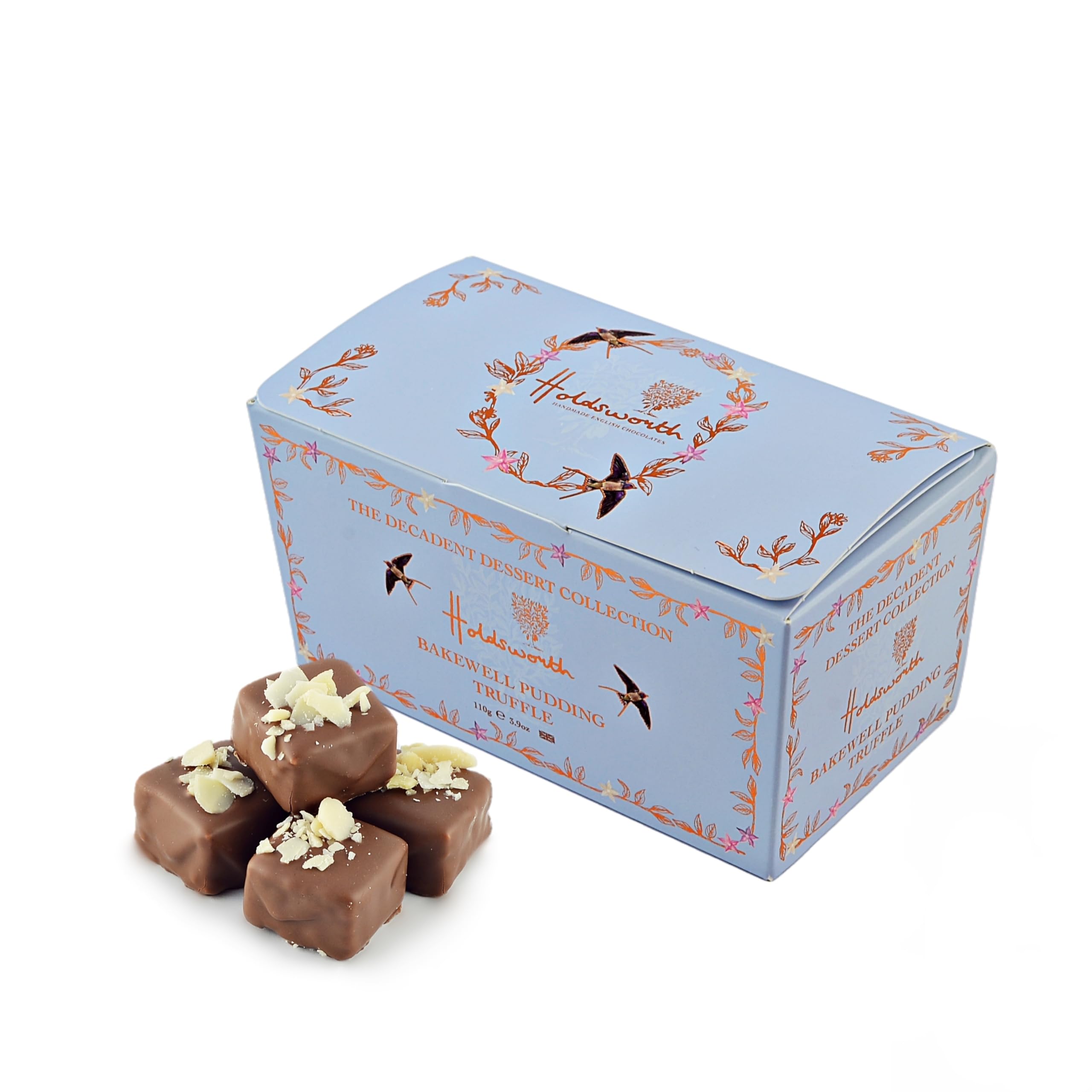 Holdsworth Chocolates - Decadent Dessert - Bakewell Pudding Handmade Truffles - 110g
