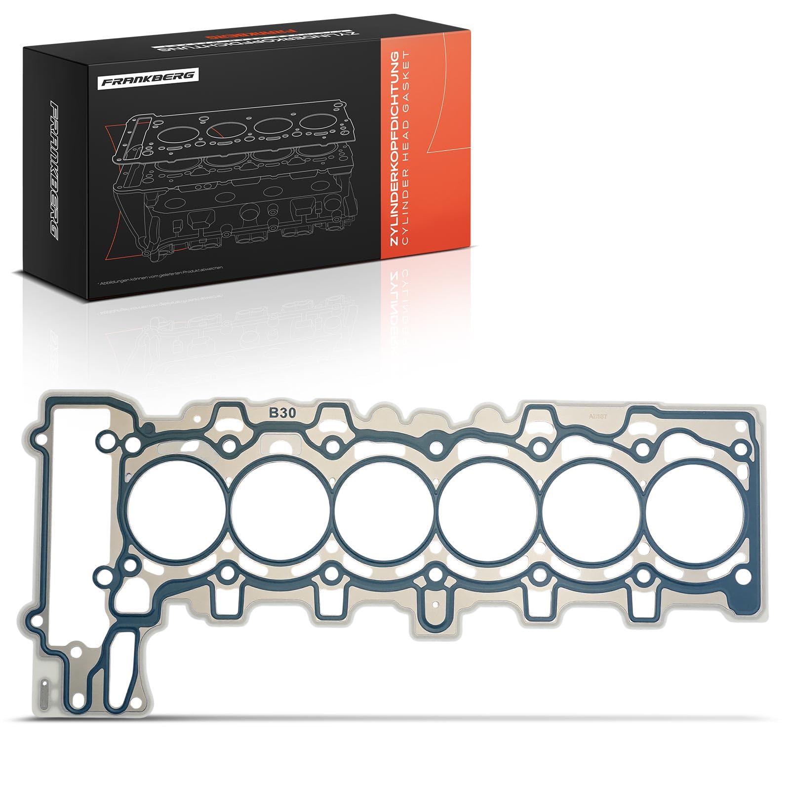 Frankberg Junta de culata junta de capa metálica 26656 PT | Compatible con: Serie 6 Convertible E64, Serie 1 Convertible E88, Z4 R.o.a.d.s.t.e.r E89, Serie 5 F10