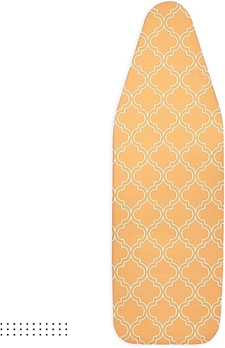 Vista 23 de Encasa XO Funda para tabla de planchar y almohadilla de 49"x18" - Acolchado grueso de fieltro de 3mm, ajuste con cordón y bloqueo, fácil de colocar