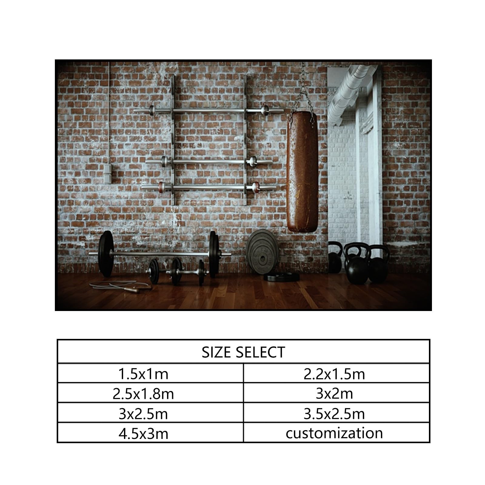 YongFoto 2,5x1,8m fondale Gymnasium interior fitness Room