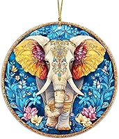 Vista 8 de Adorno Colgante Plano 2D de Vidrio Manchado Falso de Tortuga de Acrílico, Adorno de Tortuga Marina, Adornos de Tortuga para Árbol de Navidad, Regalo