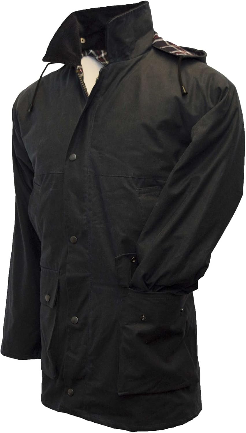 Walker and Hawkes Wax Unpadded Benson Jacket for Men - Lightweight Wind- and Waterproof Canvas Jacket, Premium Waxed Cotton - Image 5