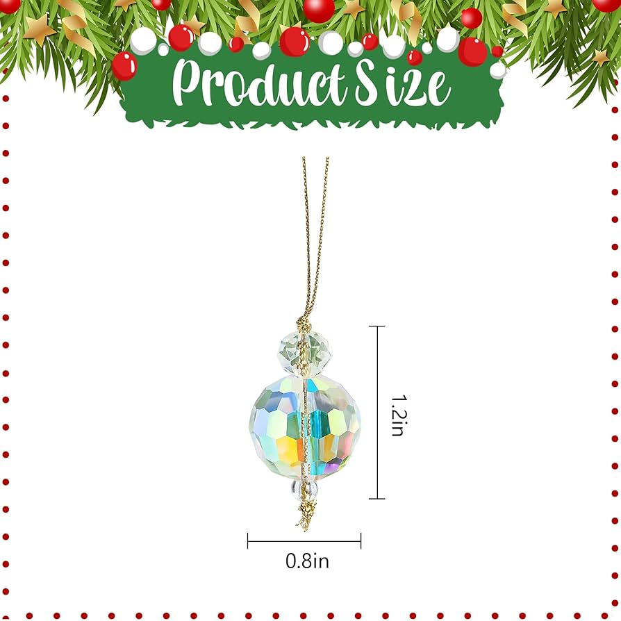 Amazon.co.jp: Watayoクリスマスクリスタルガラスボールオーナメント