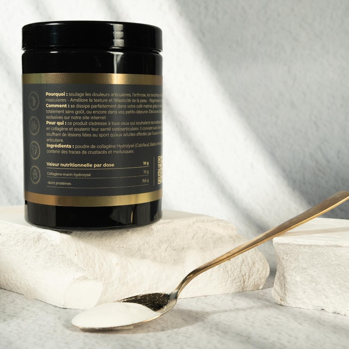 Collagène Marin Pur en Poudre – Haute Qualité – Sans Additifs, Sans Sucre, Goût Neutre – 300 g – Dr Complément