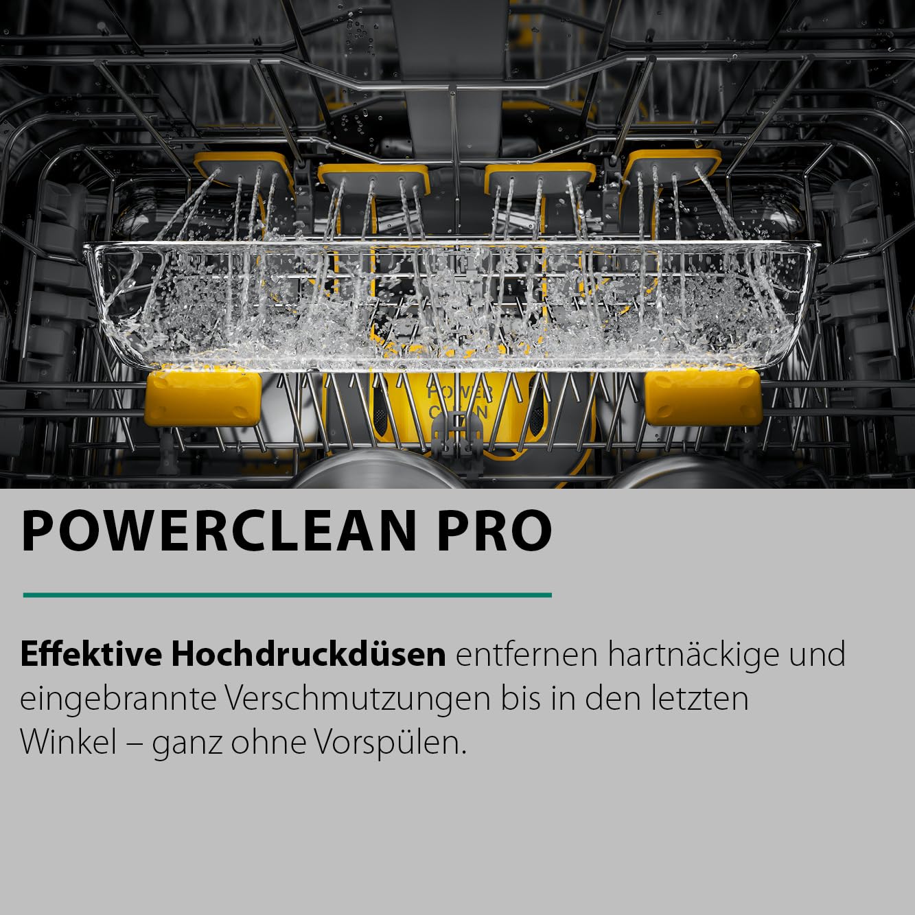 Bauknecht B8I HP42 LC vollintegrierter Einbau-Geschirrspüler 60 cm 14 Maßgedecke PowerClean Pro leise 42 dB Schwarz