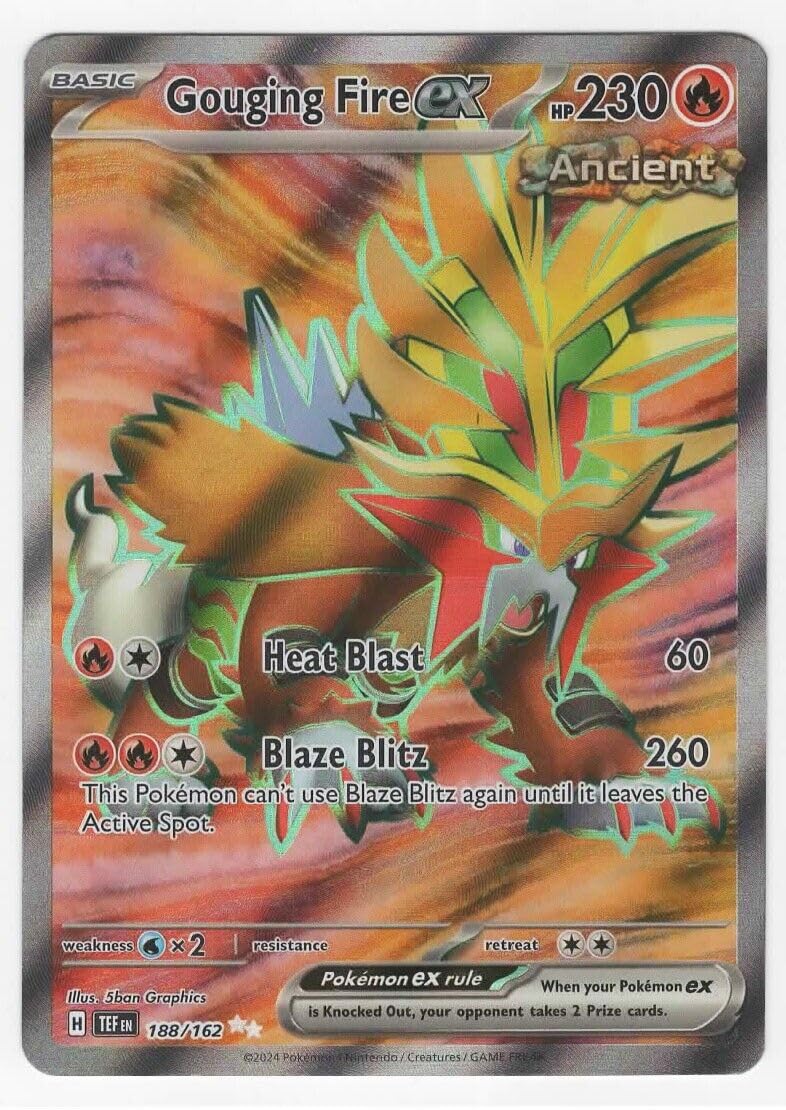 Amazon.com: Pokemon – Gouging Fire ex 188/162