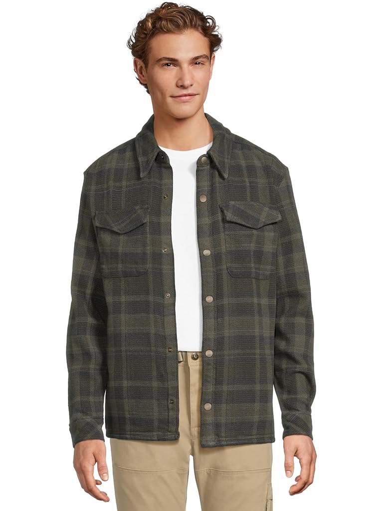 Gray Prana Happy Camp Flannel