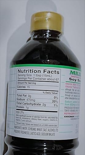 Miniatura 2 de Kikkoman Milder Japan Made - Salsa de soja, 33.8 onzas