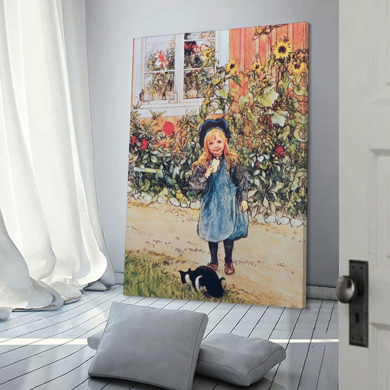 Amazon.co.jp: Carl Larssonカール・ラーション《ひまわりとブリタ