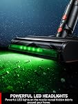 Cordless Vacuum Cleaner, 85,000RPM Powerful Stick Vacuum 8 in 1 Lightweight Vacuum Cleaners for Home, LED Display, 3 Suction Modes, 45Mins Detachable Battery Vacuum for Hard Floor Carpet Pet Hair