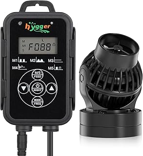 hygger 5670L/H Wellenpumpe für Aquarium,6W Magnetic Powerhead Aquarium Umwälzpumpe mit External Controller for 75-380L Freshwater and Marine Reef Aquariums
