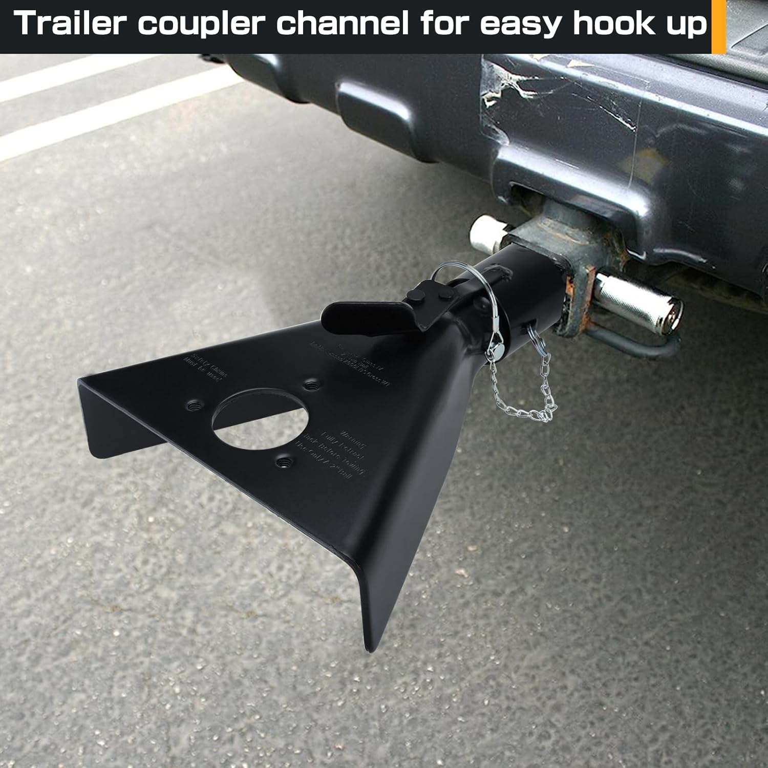 NovelBee 2" Ball A-Frame Trailer Coupler,Heavy Duty Trailer Coupler Hitch Capacity 7,000 lbs - Image 4