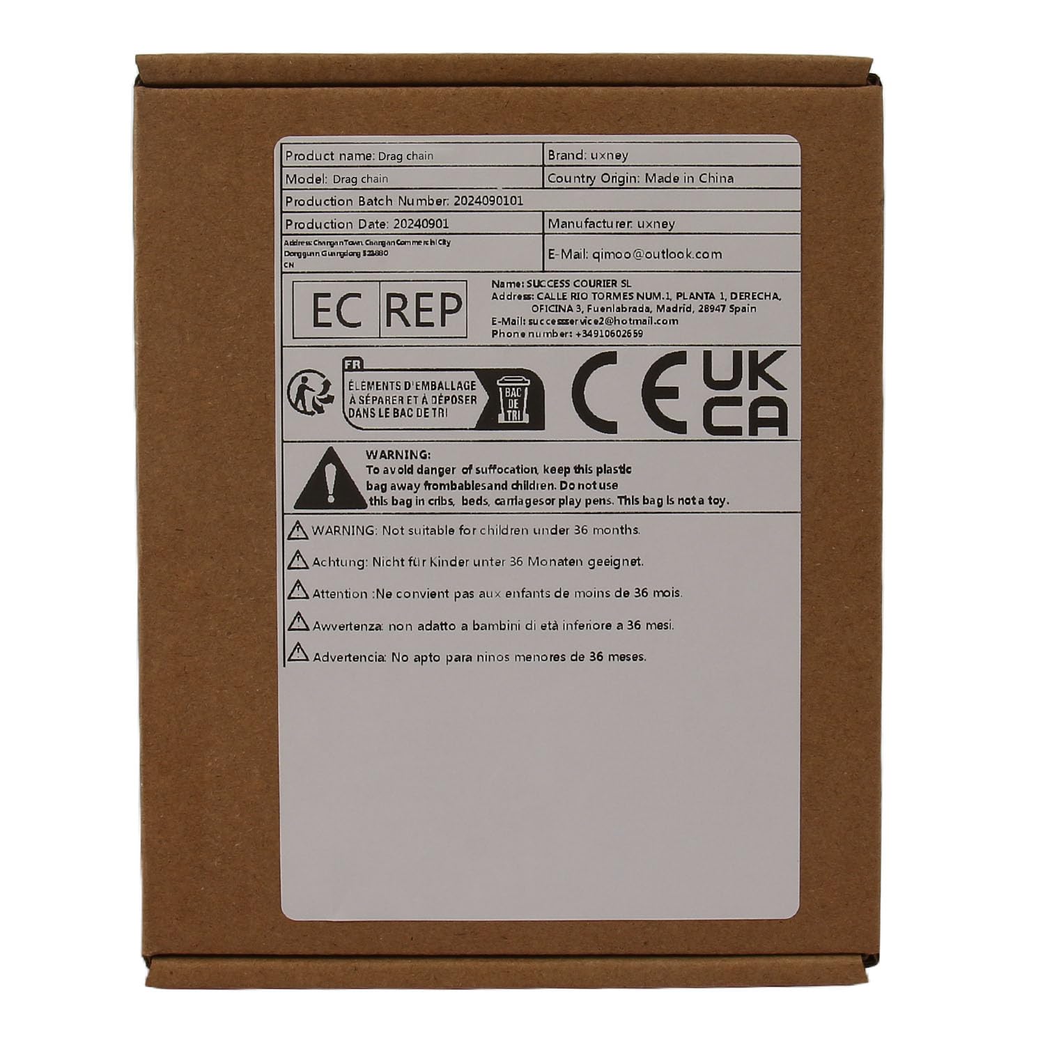 Kunststoff-Schleppketten-Kabelträger offener Typ mit Endverbindern R75 30 x 50mm L1000mm für elektrische CNC-Fräsmaschinen