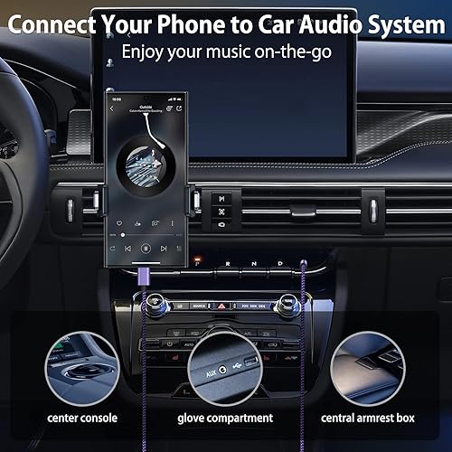 Miniatura 4 de Samsung S24 Ultra USB C a 0.138 in Audio Aux Jack Cable de 0.138 in Tipo C a Aux Cable macho Cable trenzado auxiliar para Galaxy S24 S25 S23 S22 S21