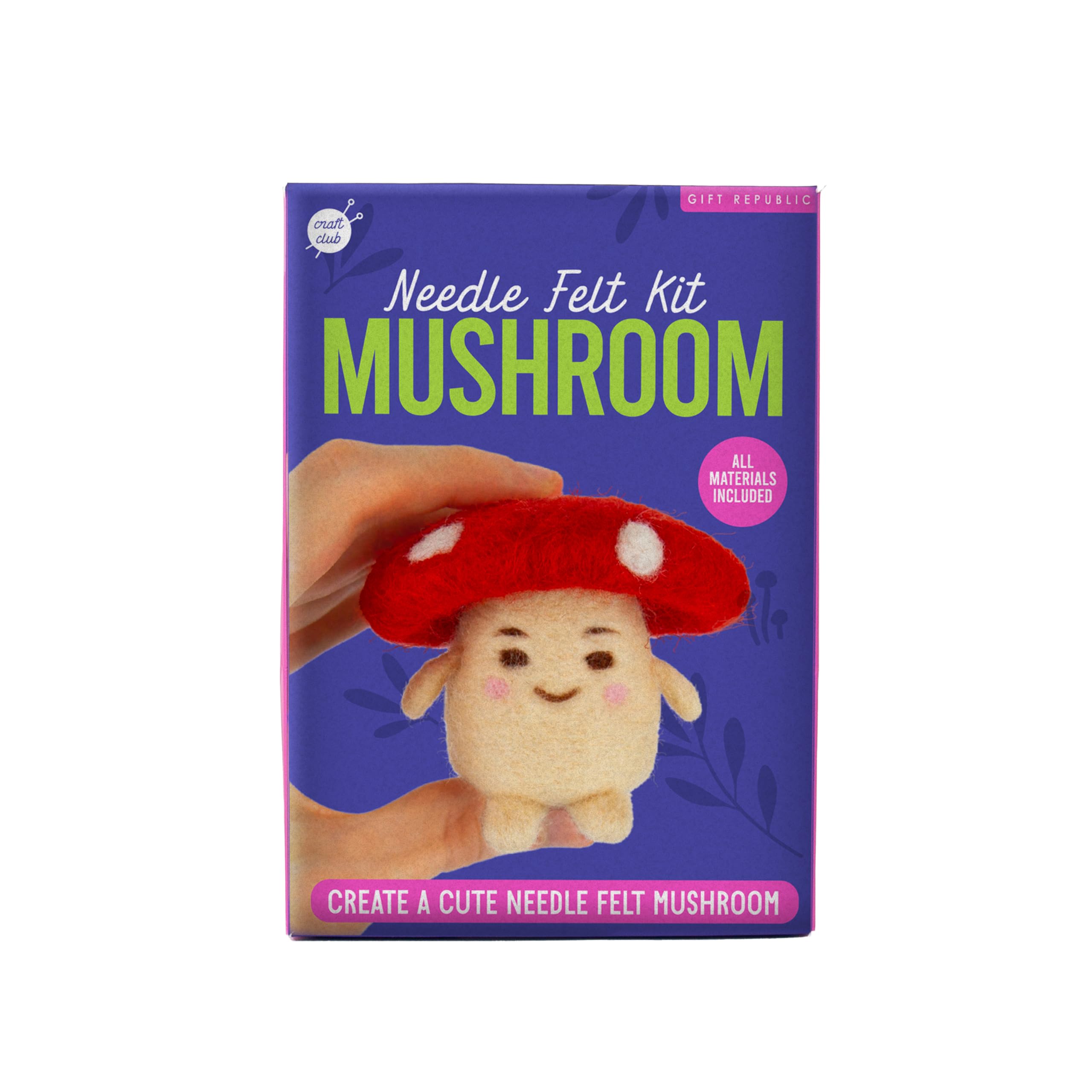 Gift Republic  Purple Mushroom Needle Felting Kit in Size S, Sports Direct