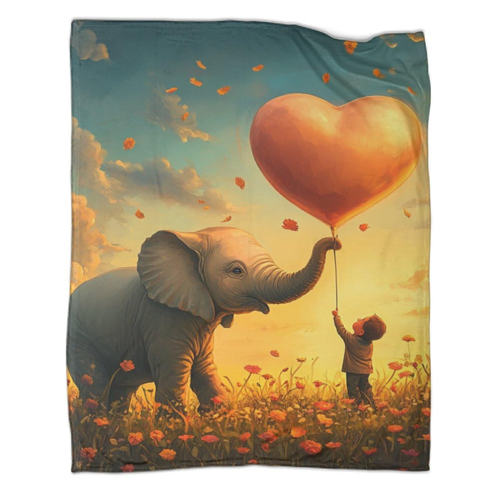Couverture de voyage éléphant pour des moments de tendresse en famille