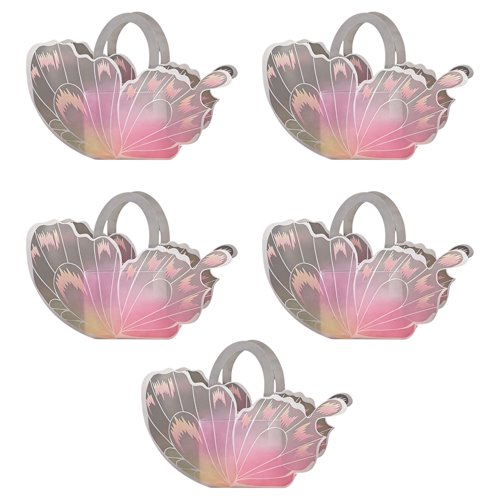 Tsophreniq 5 Pieces Wing Shaped Cake Boxes Storage for Celebrations Dessert Table Centerpiece
