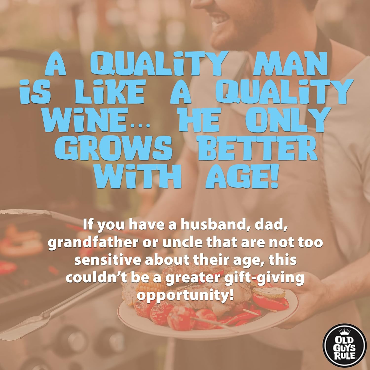 OLD GUYS RULE Men's Graphic T-Shirt, Still Grillin' - 4th of July, Memorial Day - Patriotic Tee for Summer Cookouts, Grilling